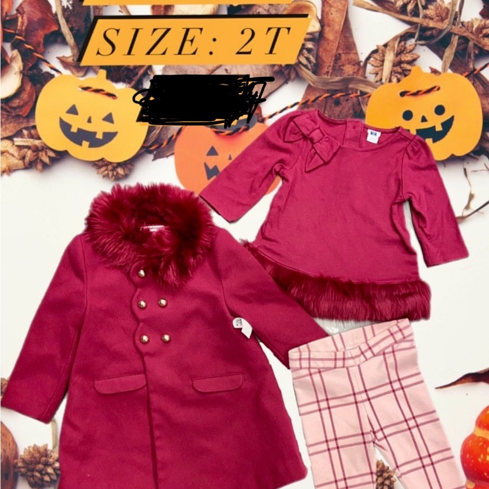 Janie and Jack Stunning 3 Piece Set Size 2T